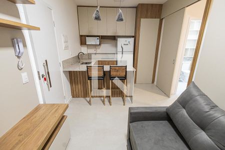 Sala e Cozinha americana de apartamento para alugar com 1 quarto, 33m² em Paquetá, Belo Horizonte