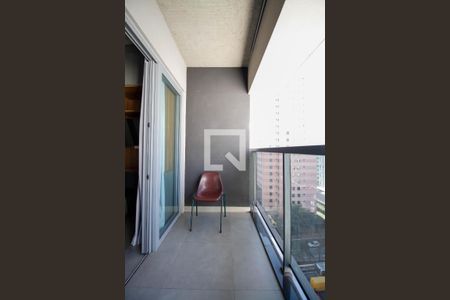 Varanda de kitnet/studio à venda com 1 quarto, 22m² em Jardim Paulista, São Paulo