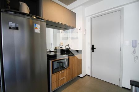 Cozinha de kitnet/studio para alugar com 1 quarto, 22m² em Jardim Paulista, São Paulo