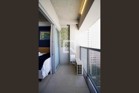 Varanda de kitnet/studio para alugar com 1 quarto, 22m² em Jardim Paulista, São Paulo