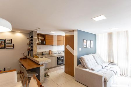 Sala de apartamento à venda com 2 quartos, 63m² em Manacás, Belo Horizonte