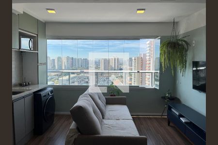 Sala/Cozinha/Área de Serviço de apartamento à venda com 1 quarto, 34m² em Água Branca, São Paulo