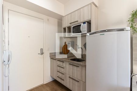 Cozinha de kitnet/studio à venda com 1 quarto, 22m² em Centro Histórico de São Paulo, São Paulo