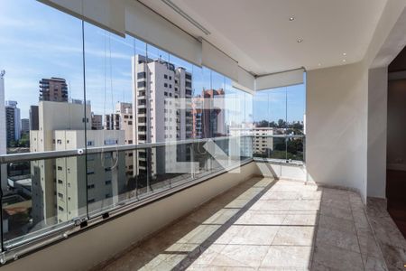 Varanda Sala de apartamento para alugar com 4 quartos, 220m² em Indianópolis, São Paulo