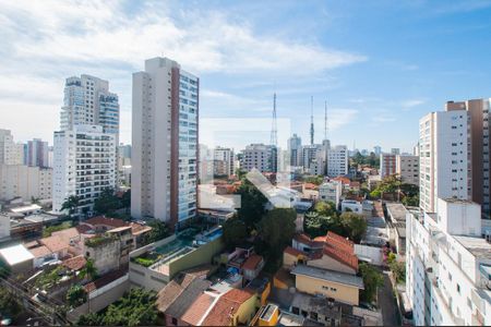 Vista da Sala de apartamento à venda com 1 quarto, 52m² em Sumaré, São Paulo