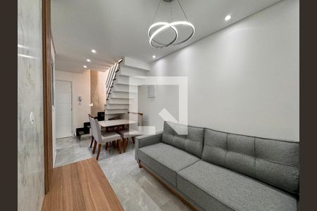 Sala de apartamento para alugar com 2 quartos, 84m² em Campestre, Santo André