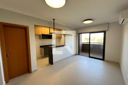 Sala de apartamento para alugar com 1 quarto, 45m² em Jardim Recreio, Ribeirão Preto