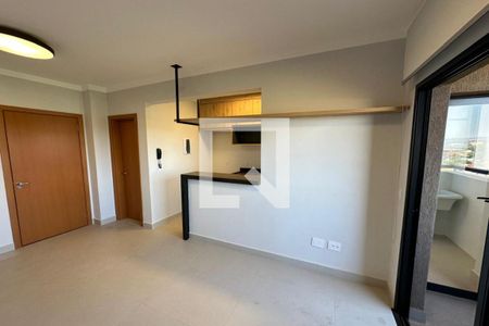 Sala de apartamento para alugar com 1 quarto, 45m² em Jardim Recreio, Ribeirão Preto