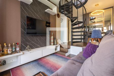 Sala/Cozinha de apartamento à venda com 1 quarto, 63m² em Cerqueira César, São Paulo