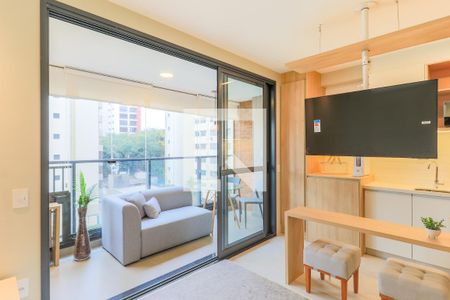 Sala/Quarto de kitnet/studio para alugar com 1 quarto, 30m² em Campo Belo, São Paulo