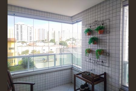 Varanda da Sala de apartamento à venda com 3 quartos, 155m² em Barcelona, São Caetano do Sul