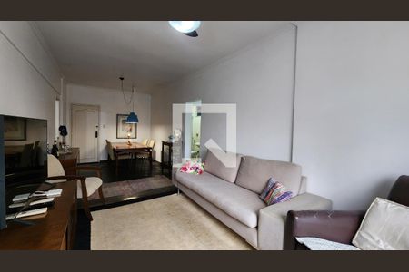 Sala de apartamento para alugar com 2 quartos, 110m² em Ponta da Praia, Santos