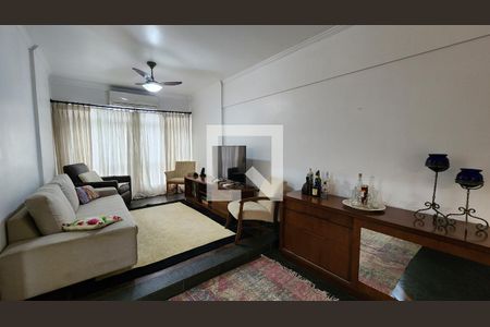 Sala de apartamento para alugar com 2 quartos, 110m² em Ponta da Praia, Santos