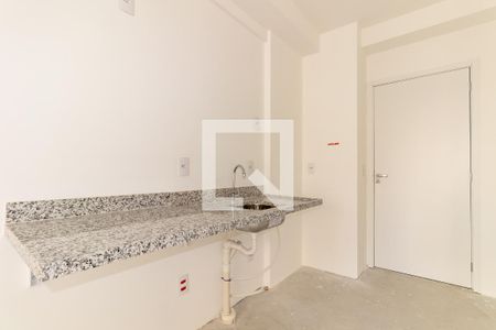 Cozinha de kitnet/studio para alugar com 1 quarto, 25m² em Vila Nova Conceição, São Paulo