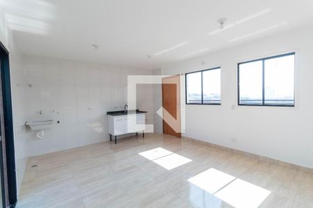 Sala/Cozinha de apartamento para alugar com 1 quarto, 42m² em Vila Ré, São Paulo