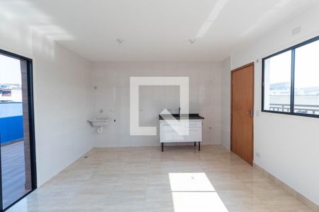 Sala/Cozinha de apartamento para alugar com 1 quarto, 42m² em Vila Ré, São Paulo