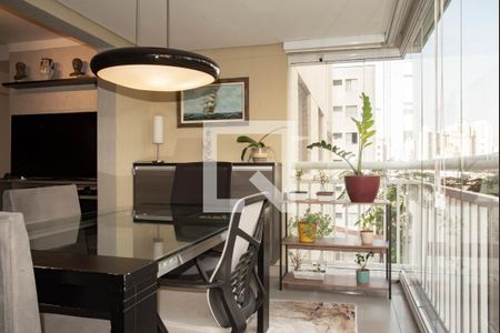 Varanda Gourmet da Sala de apartamento à venda com 2 quartos, 84m² em Chácara Inglesa, São Paulo