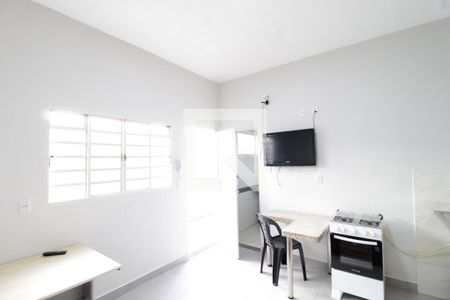 Cozinha de kitnet/studio para alugar com 1 quarto, 15m² em Martins, Uberlândia