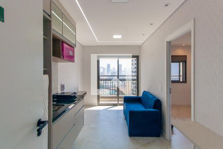 Sala/Cozinha de apartamento para alugar com 1 quarto, 32m² em Vila Prudente, São Paulo