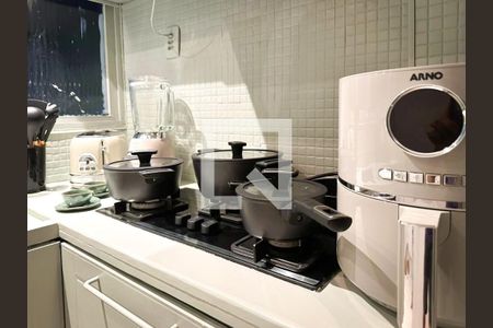 Detalhe da cozinha  de apartamento à venda com 1 quarto, 50m² em Leblon, Rio de Janeiro