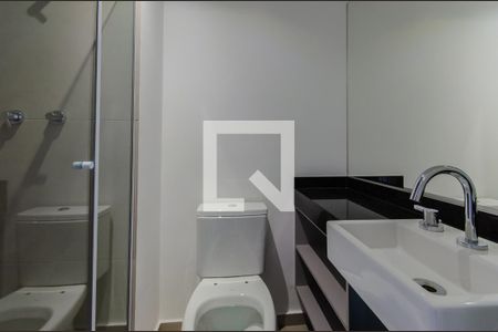 Banheiro de kitnet/studio para alugar com 1 quarto, 20m² em Vila Clementino, São Paulo