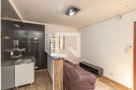 Sala/ Cozinha de casa para alugar com 1 quarto, 35m² em Cidade Monções, São Paulo