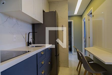 Cozinha de apartamento para alugar com 1 quarto, 36m² em Americanópolis, São Paulo