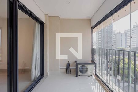 Varanda de kitnet/studio para alugar com 1 quarto, 28m² em Sumaré, São Paulo