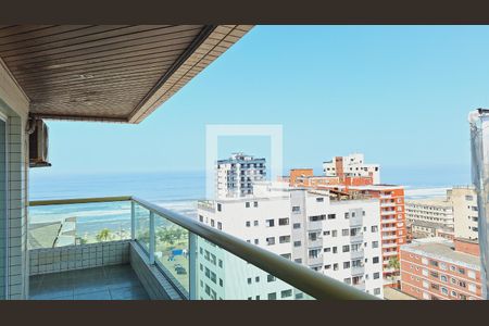 Varanda da sala de apartamento para alugar com 3 quartos, 132m² em Tupi, Praia Grande