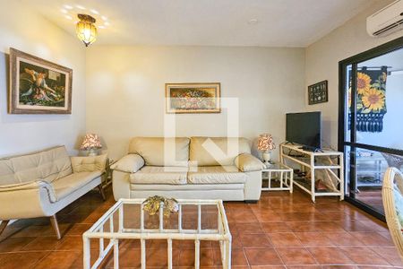 Sala de apartamento para alugar com 3 quartos, 119m² em Barra Funda, Guarujá