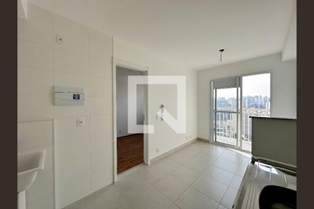 Cozinha de apartamento à venda com 1 quarto, 28m² em Vila das Belezas, São Paulo