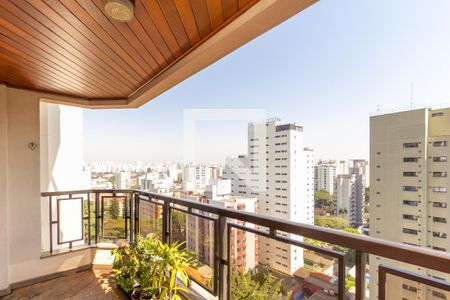 Varanda da Sala de apartamento à venda com 4 quartos, 200m² em Indianópolis, São Paulo