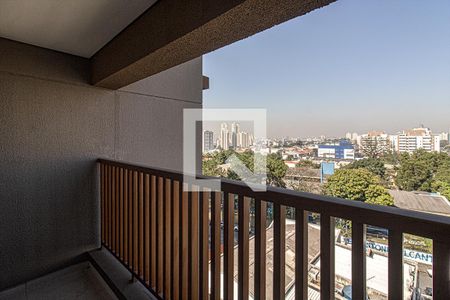 Varanda Studio de apartamento à venda com 1 quarto, 27m² em Vila Gumercindo, São Paulo