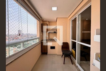 Varanda gourmet de apartamento à venda com 2 quartos, 79m² em Campestre, Santo André