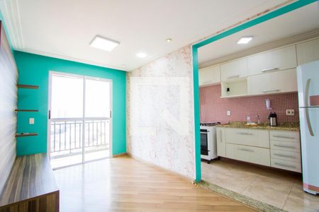 Sala de apartamento para alugar com 2 quartos, 52m² em Jardim Cristiane, Santo André