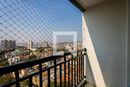 Varanda da sala de apartamento para alugar com 2 quartos, 52m² em Jardim Cristiane, Santo André