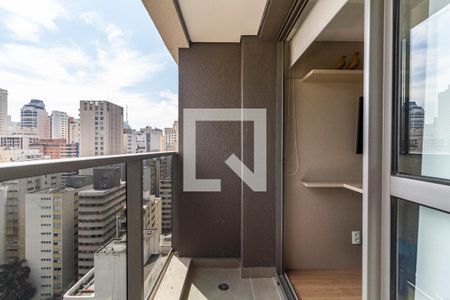 Varanda de kitnet/studio para alugar com 1 quarto, 22m² em Jardim Paulista, São Paulo