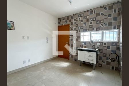 Sala e Cozinha de apartamento para alugar com 1 quarto, 38m² em Moinho Velho, São Paulo