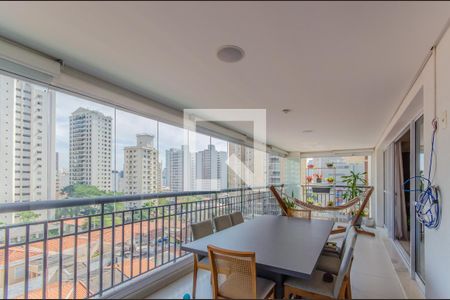 Varanda da Sala de apartamento à venda com 4 quartos, 246m² em Vila Mariana, São Paulo