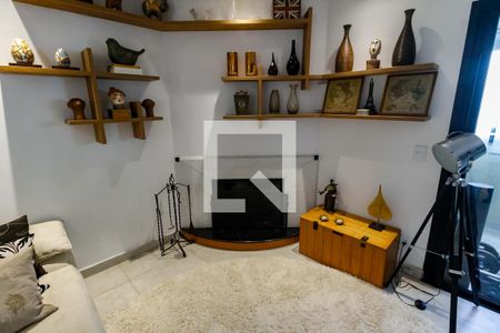 Sala 1 - Detlhes (lareira) de apartamento à venda com 3 quartos, 150m² em Vila Andrade, São Paulo