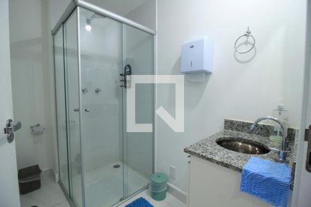 Banheiro de kitnet/studio à venda com 1 quarto, 27m² em Belenzinho, São Paulo