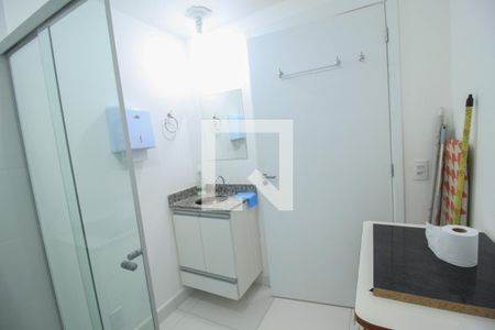 Banheiro de kitnet/studio à venda com 1 quarto, 27m² em Belenzinho, São Paulo