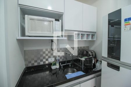 Cozinha de kitnet/studio para alugar com 1 quarto, 27m² em Belenzinho, São Paulo