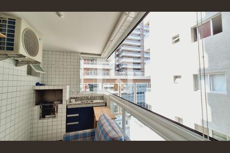 Varanda gourmet de apartamento para alugar com 1 quarto, 59m² em Canto do Forte, Praia Grande