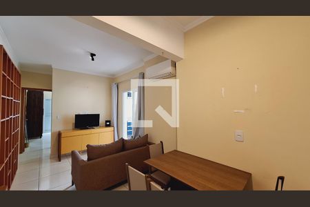 Sala de apartamento para alugar com 1 quarto, 59m² em Canto do Forte, Praia Grande