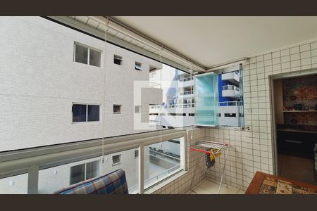 Varanda da sala de apartamento para alugar com 1 quarto, 59m² em Canto do Forte, Praia Grande