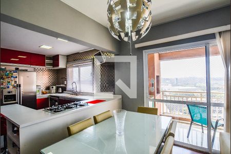 Sala de Jantar de apartamento à venda com 3 quartos, 106m² em Vila Homero Thon, Santo André