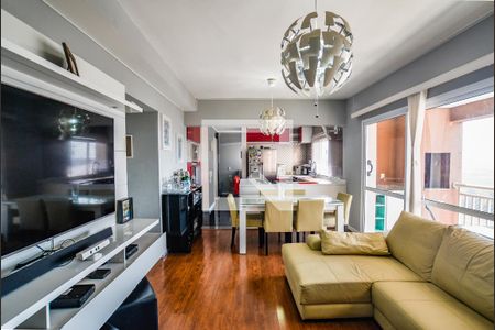 Sala de apartamento à venda com 3 quartos, 106m² em Vila Homero Thon, Santo André