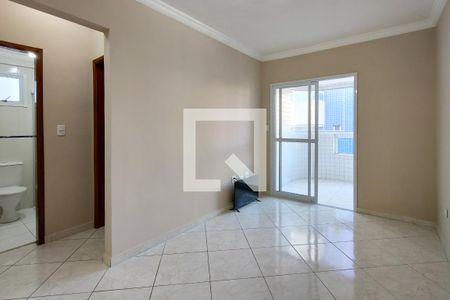 Sala de apartamento para alugar com 1 quarto, 45m² em Maracanã, Praia Grande