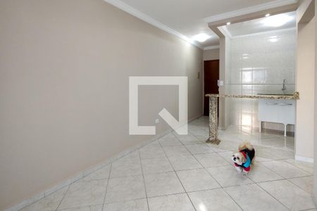 Sala de apartamento para alugar com 1 quarto, 45m² em Maracanã, Praia Grande